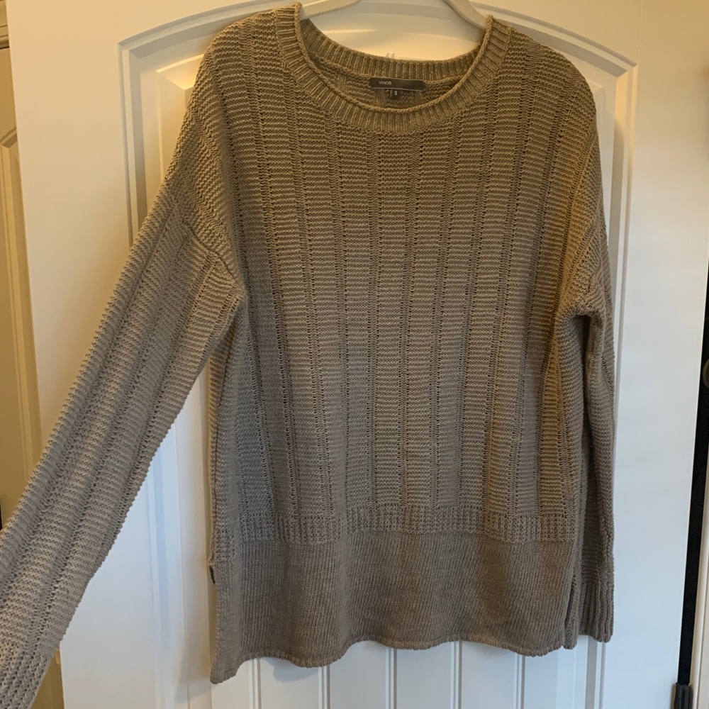 Vince Crew Neck Sweater Brown Small
